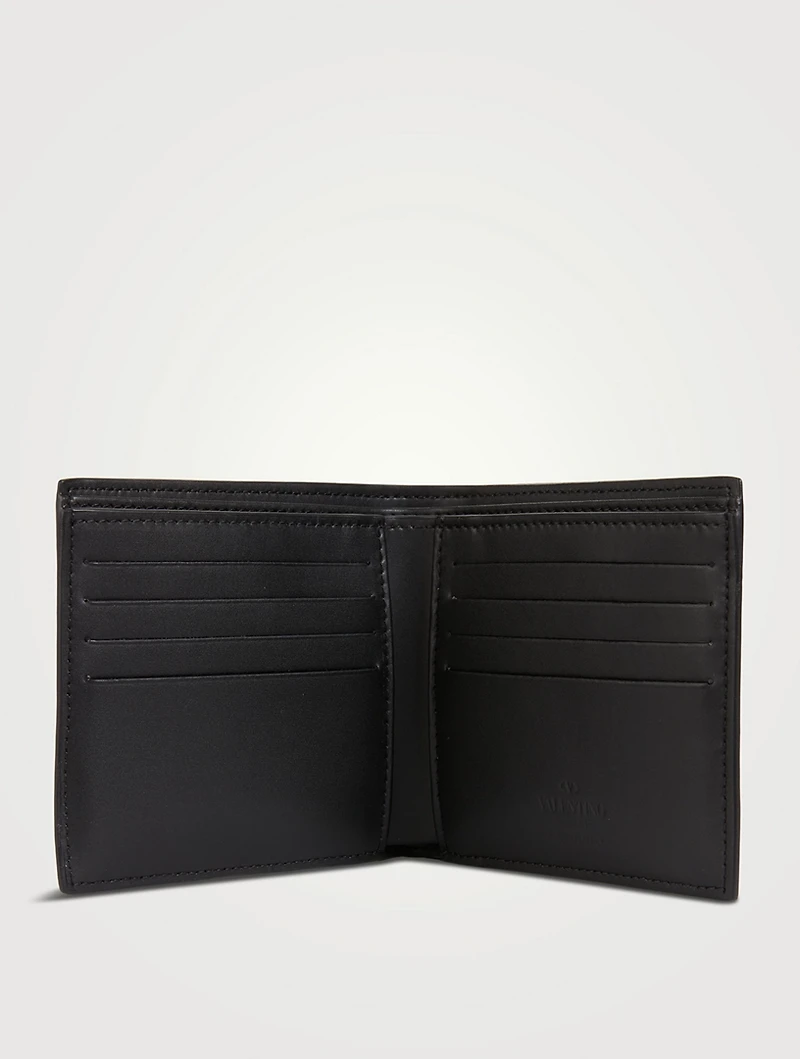 Neon VLTN Leather Wallet