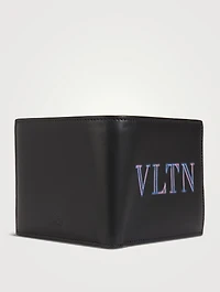 Neon VLTN Leather Wallet