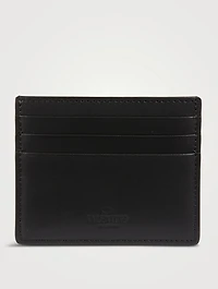 Neon VLTN Leather Card Holder