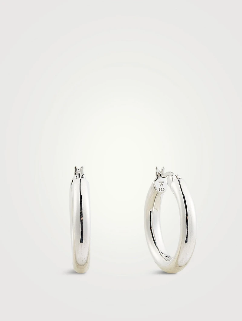 Medium Thick Classic Hoop Earrings