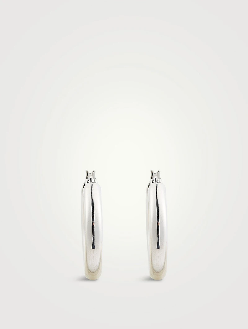 Medium Thick Classic Hoop Earrings