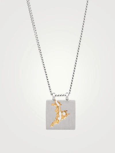 Mined Pendant Necklace With Diamond