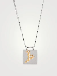Mined Pendant Necklace With Diamond
