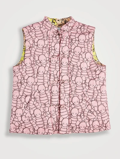 Kaws Printed Vest With Padding