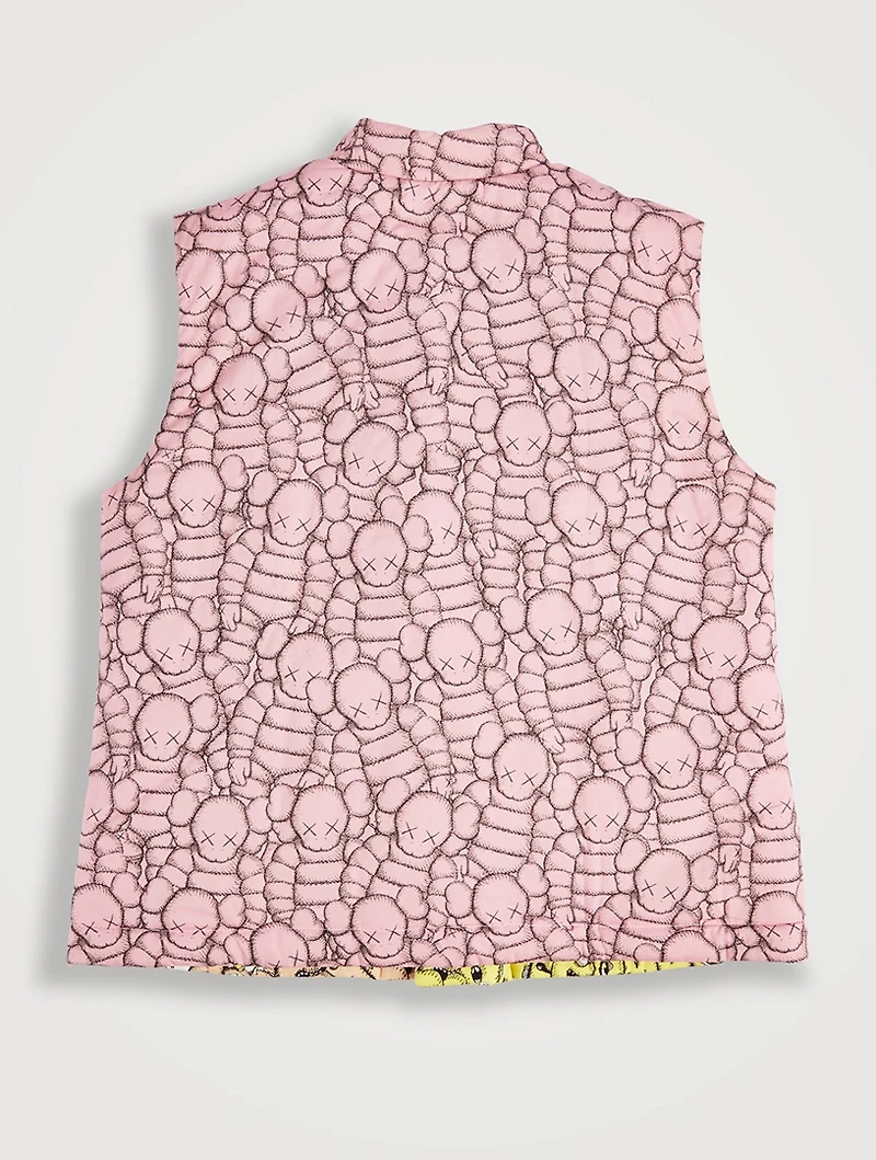 Kaws Printed Vest With Padding