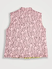 Kaws Printed Vest With Padding