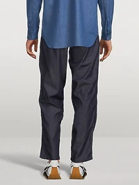 Cotton Patchwork Pants