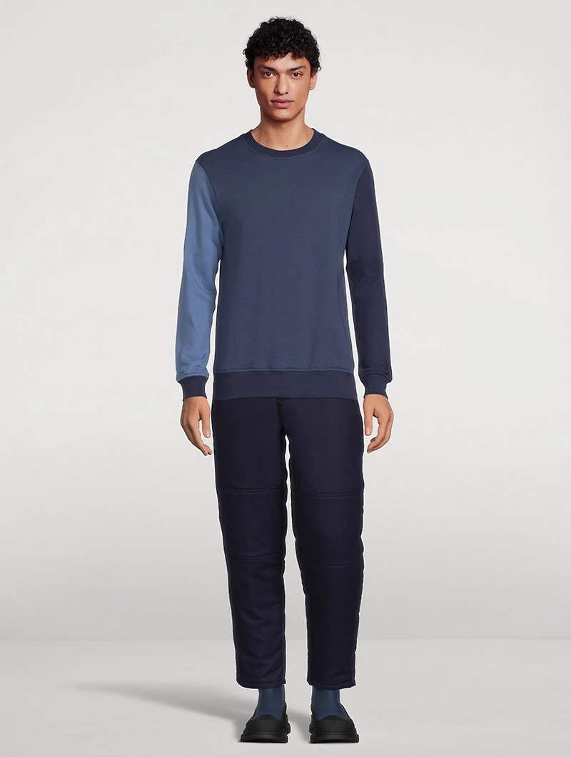 Cotton Colourblock Sweatshirt
