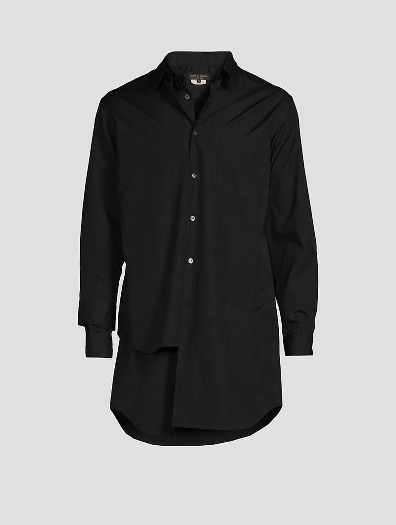 Cotton Asymmetric Tunic Shirt