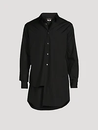 Cotton Asymmetric Tunic Shirt