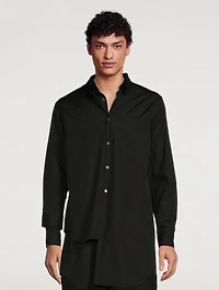 Cotton Asymmetric Tunic Shirt