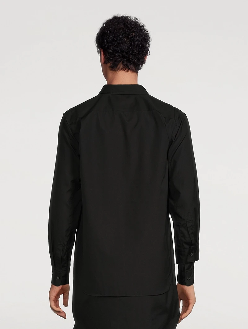 Cotton Asymmetric Tunic Shirt