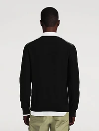 Wool Sweater Graphic Print
