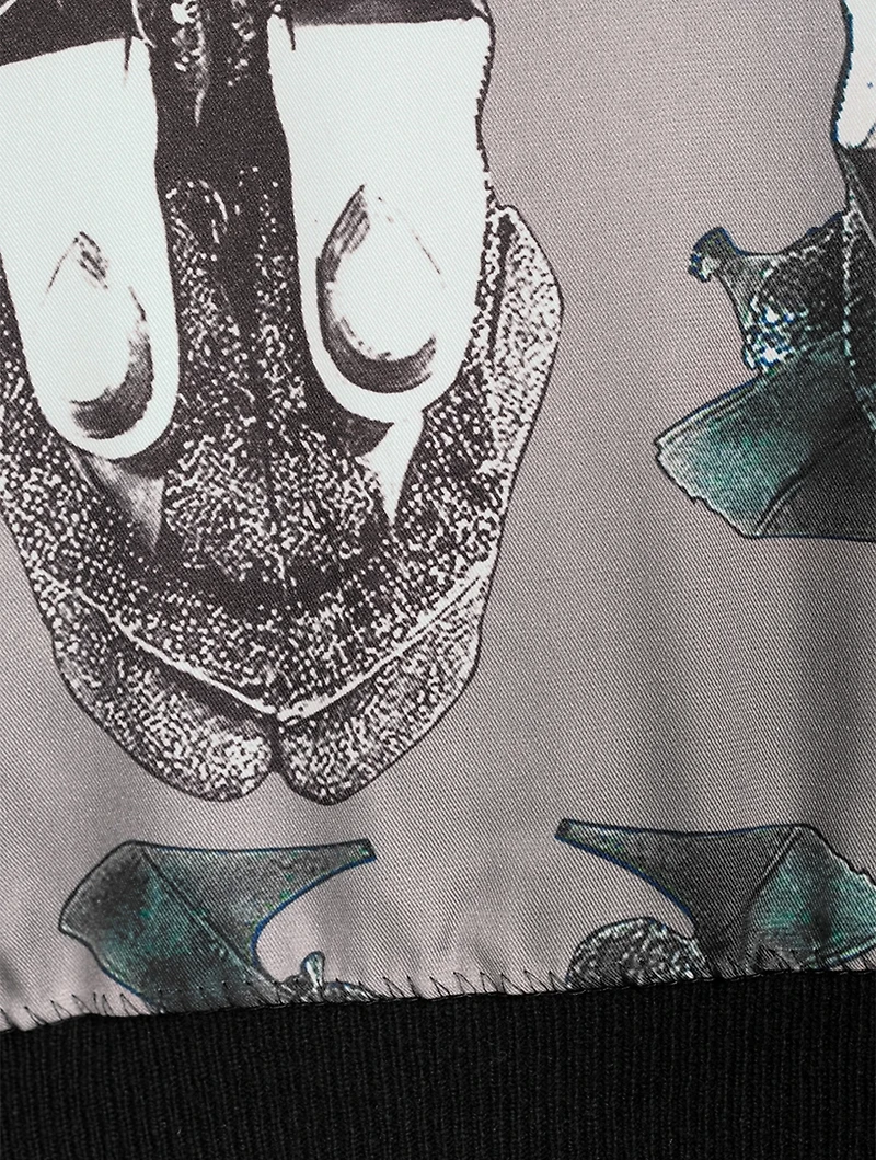 Wool Sweater Graphic Print