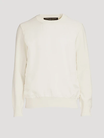 Wool And Satin Sweater
