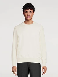 Wool And Satin Sweater