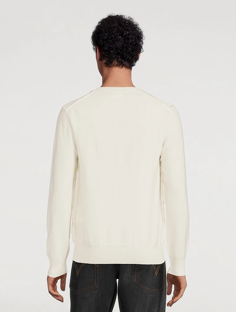 Wool And Satin Sweater