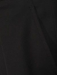 Wool Barrel-Leg Tapered Pants