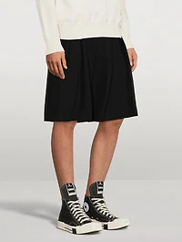 Wool Pleated Bermuda Shorts