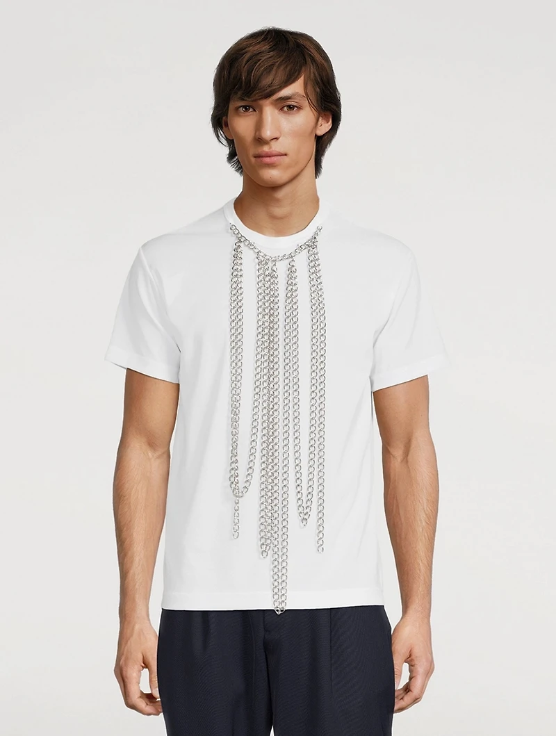 Short-Sleeve T-Shirt With Chains