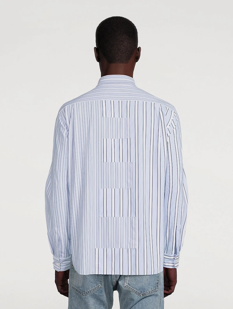 Long-Sleeve Shirt Striped Print