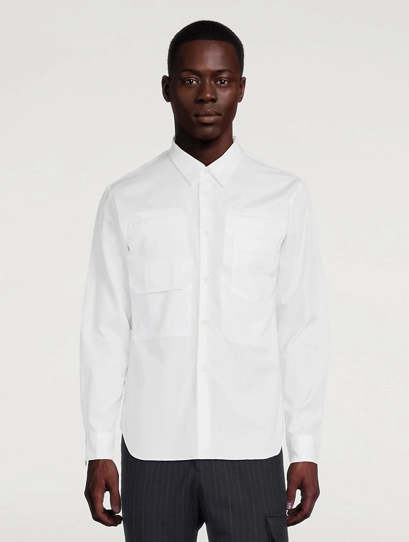 Cotton Shirt With Flap Pockets