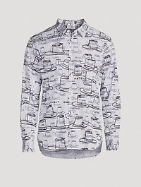 Cotton Shirt Hat Print