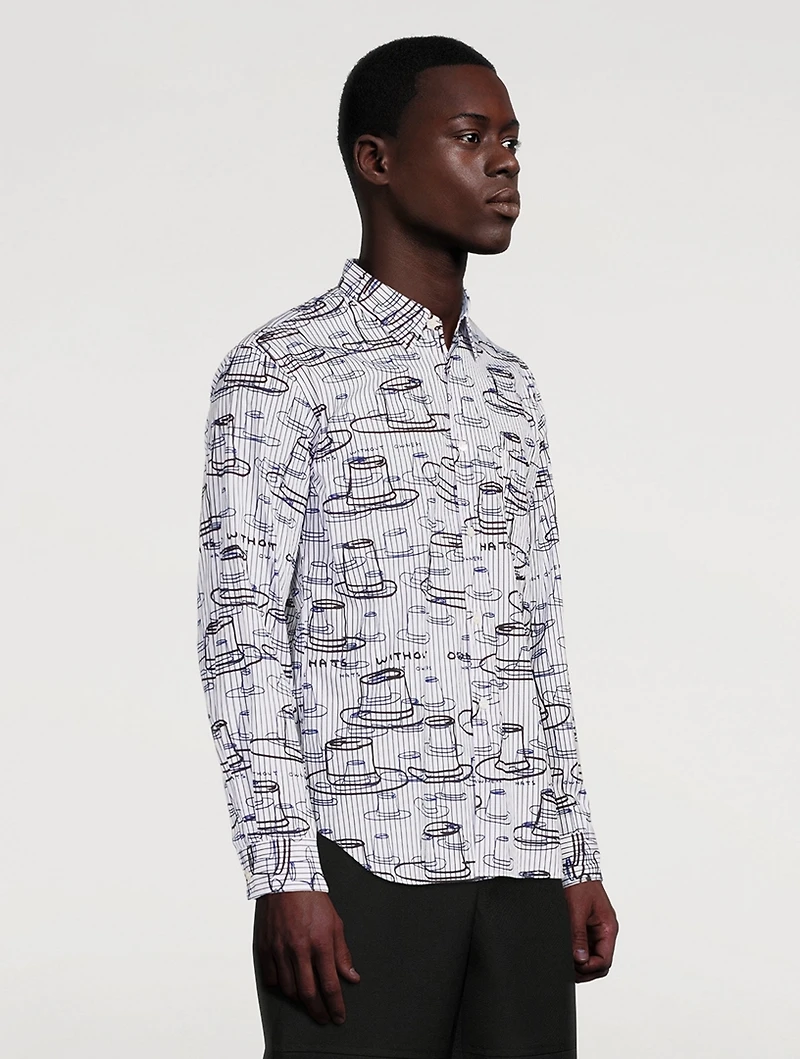 Cotton Shirt Hat Print