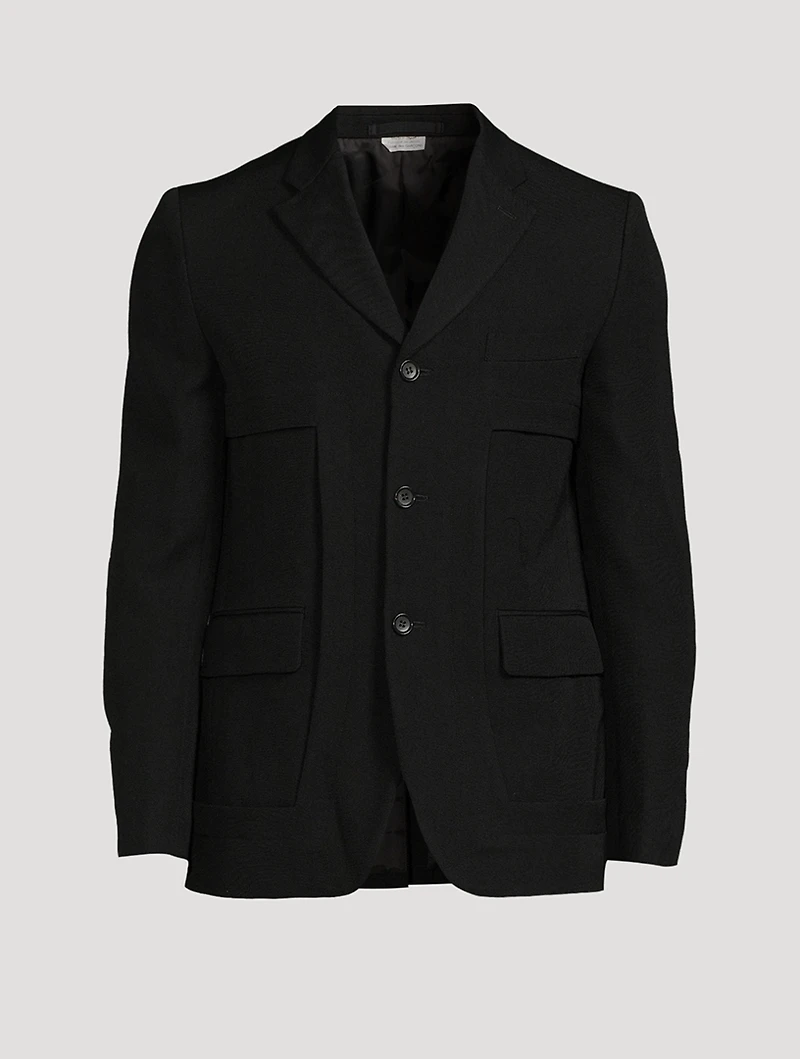 Wool Single-Breasted Jacket