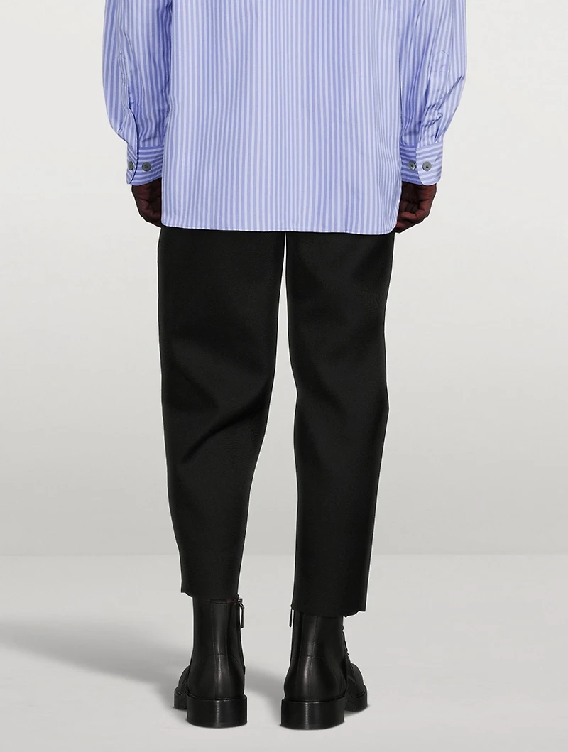 Wool Tapered Pants