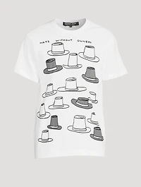 Cotton T-Shirt Hat Print