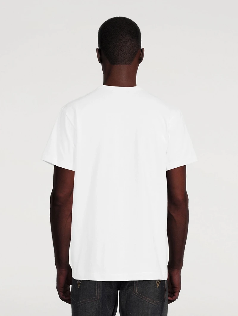 Cotton T-Shirt Hat Print