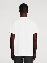 Cotton T-Shirt Hat Print