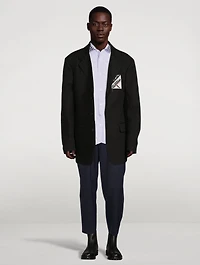 Cotton Striped Shirt With Check Collar