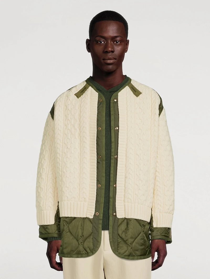 Quilted Knit Jacket