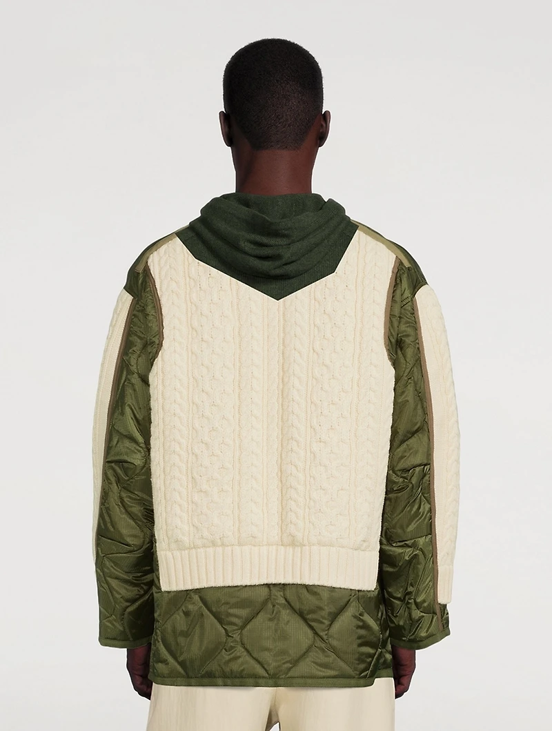 Quilted Knit Jacket