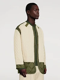 Quilted Knit Jacket