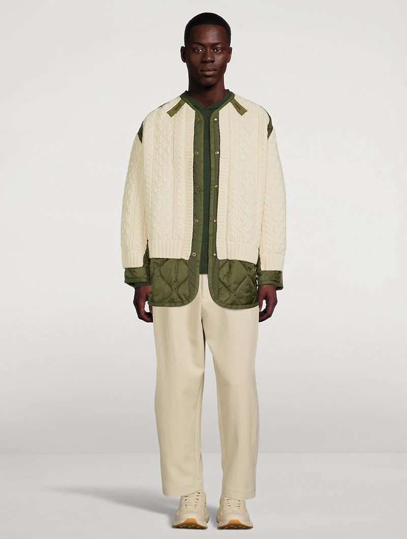 Quilted Knit Jacket