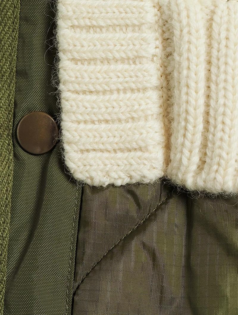 Quilted Knit Jacket