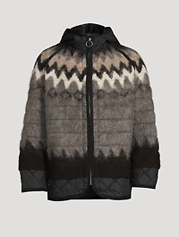 Fair Isle Zip Parka With Hood