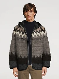 Fair Isle Zip Parka With Hood