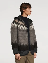Fair Isle Zip Parka With Hood