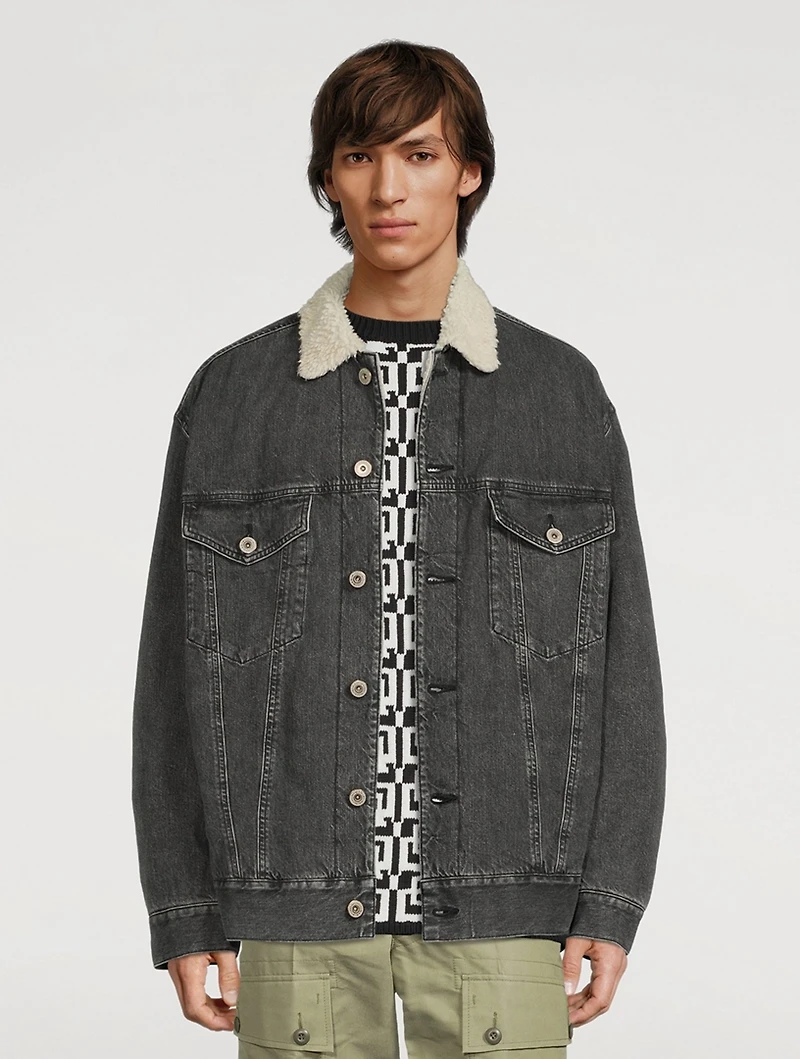Carhartt Denim Jacket With Back Script