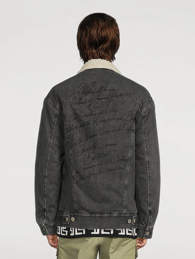 Carhartt Denim Jacket With Back Script
