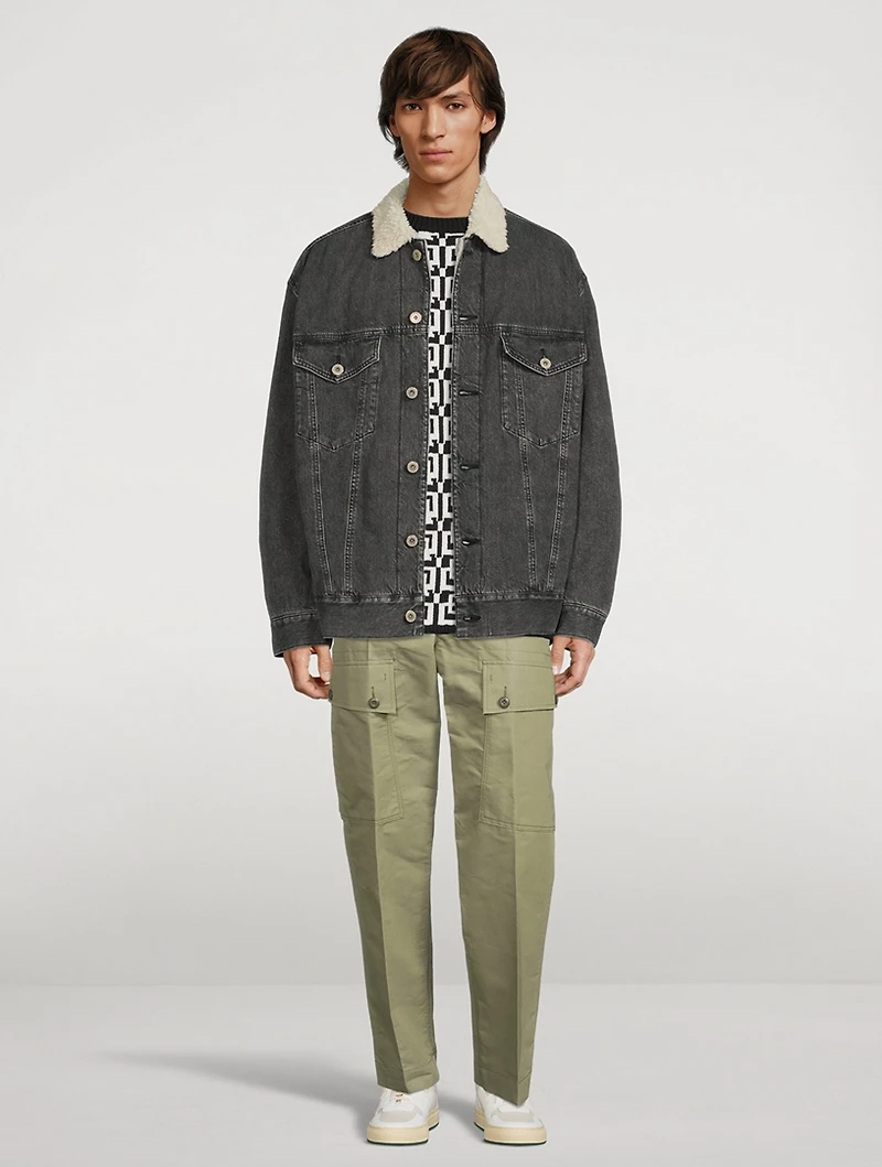 Carhartt Denim Jacket With Back Script