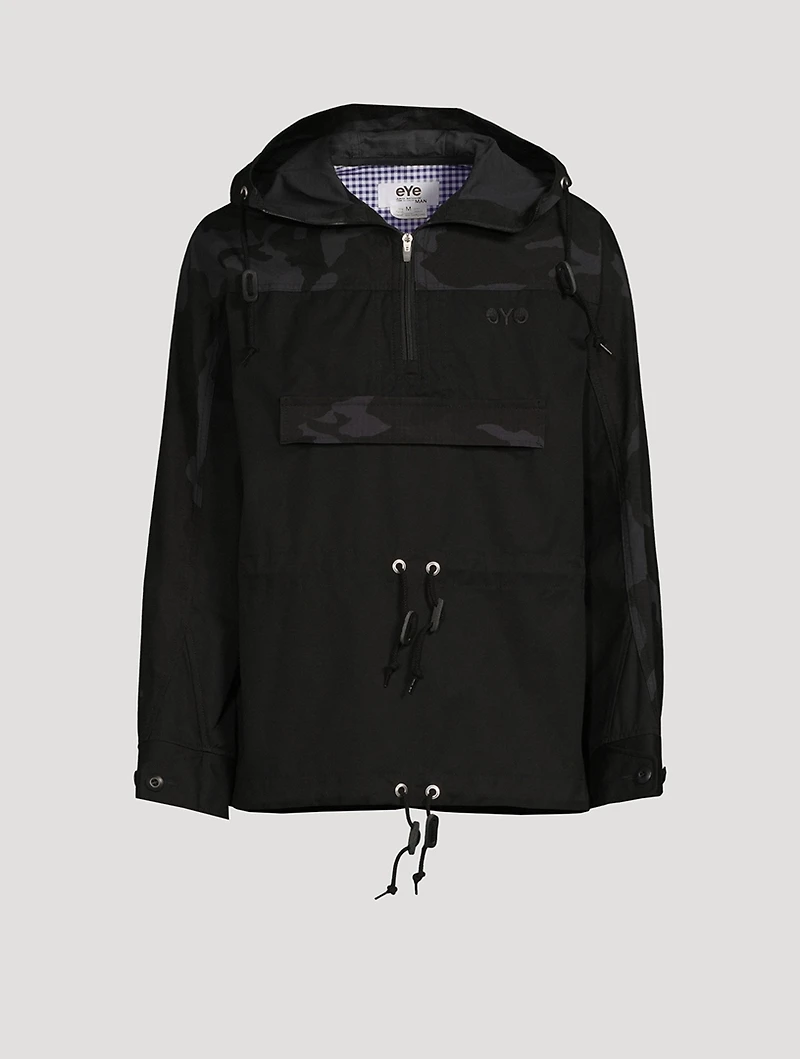Cotton Anorak Jacket With Hood