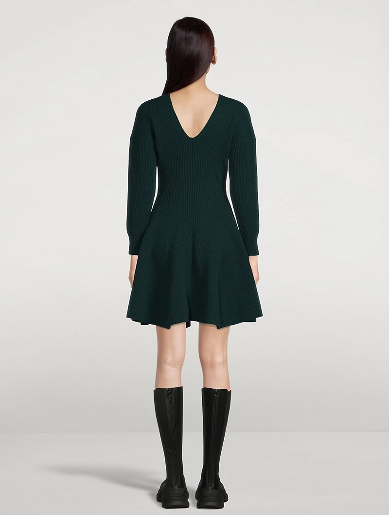 Off-The-Shoulder Wool And Cashmere Knit Dress
