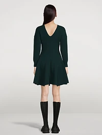 Off-The-Shoulder Wool And Cashmere Knit Dress