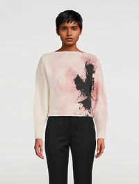 Wool And Cashmere Sweater Anemone Print