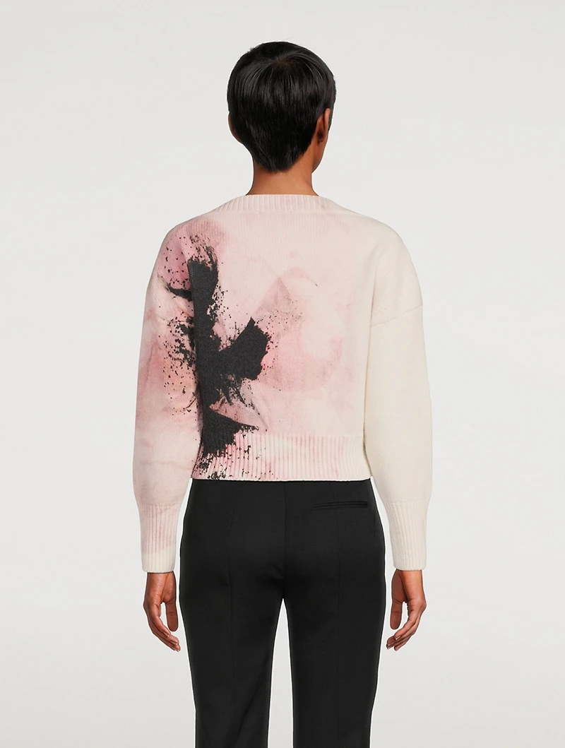 Wool And Cashmere Sweater Anemone Print